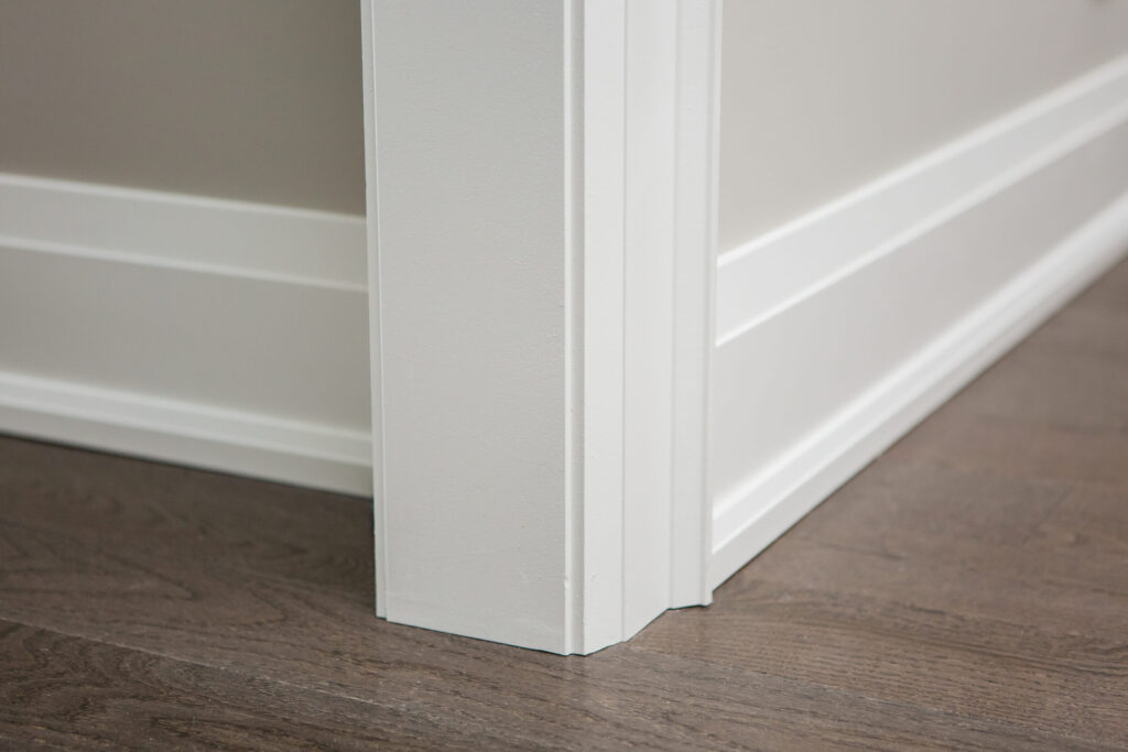 Baseboards and finishing work
