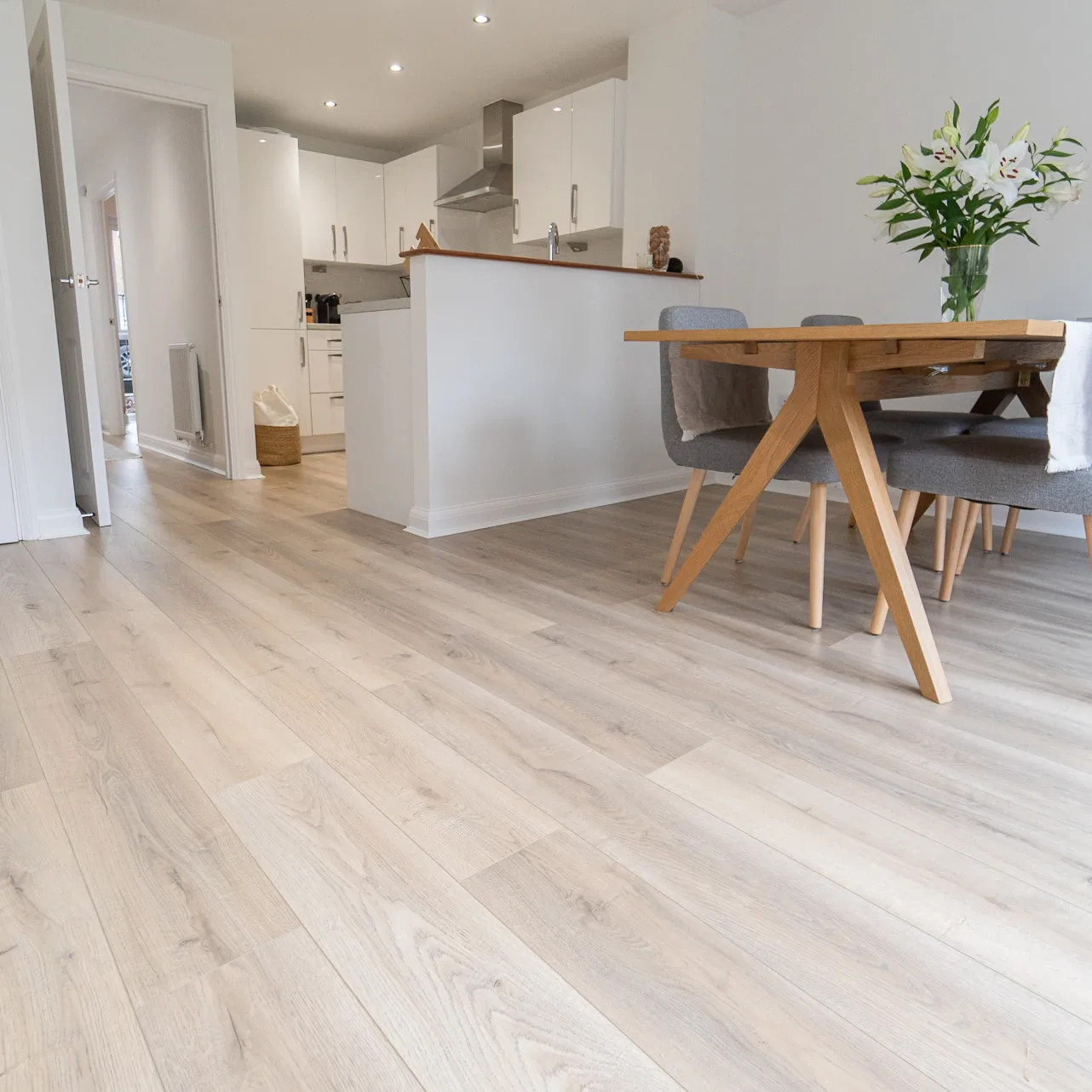 Hardwood flooring installation